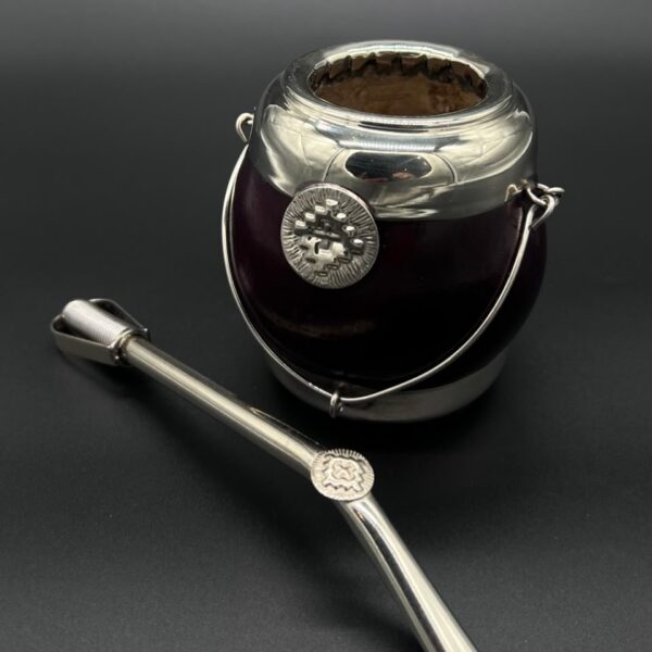 Mate Tradicional Porito Premium Negro Base de Alpaca