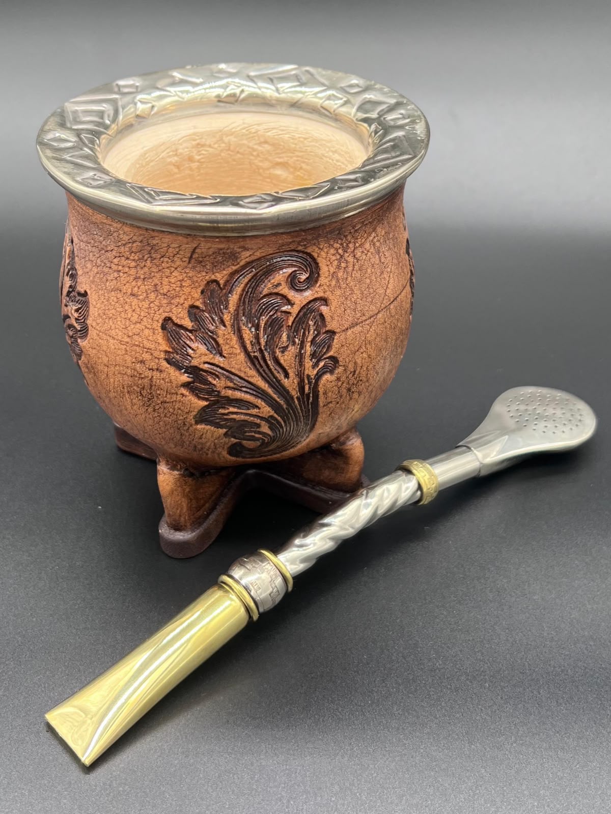 Mate Camionero La Huerta Virola Cincelada