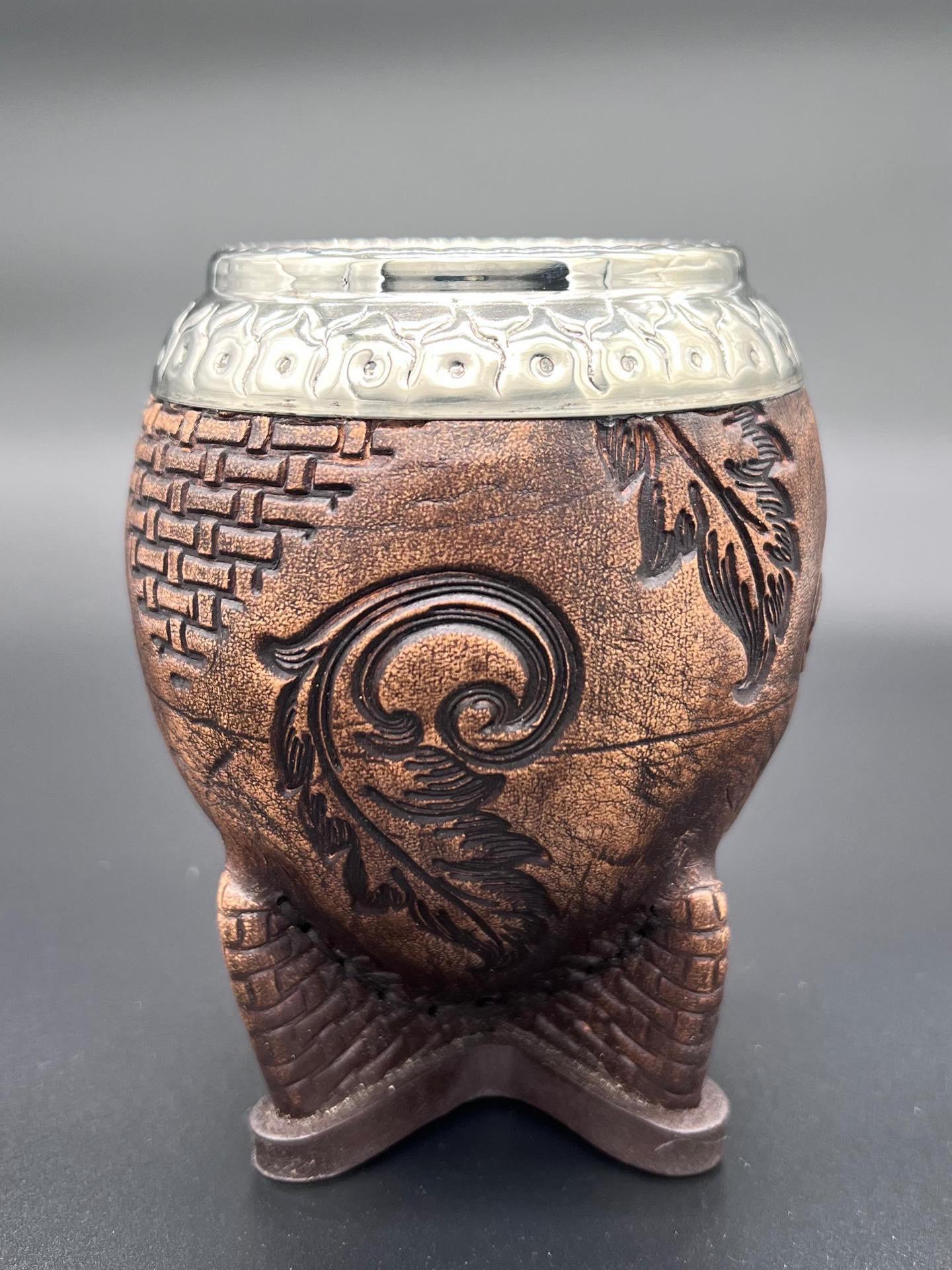 Mate Torpedo La Huerta Virola Cincelada - Imagen 2