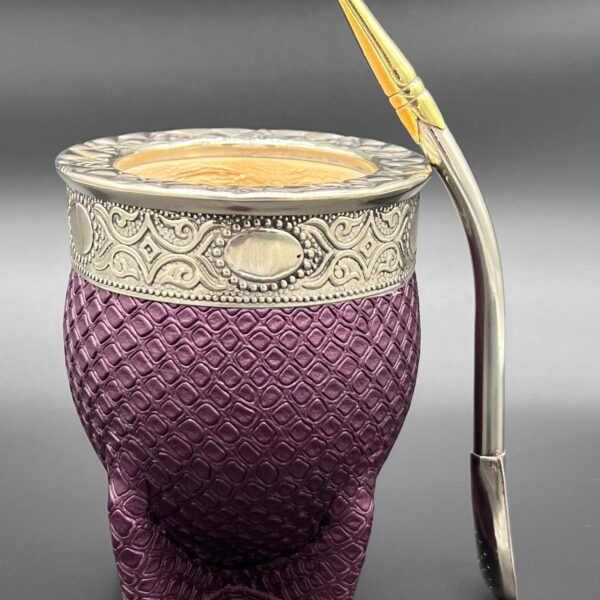 Mate Imperial Uva Cuero Croco