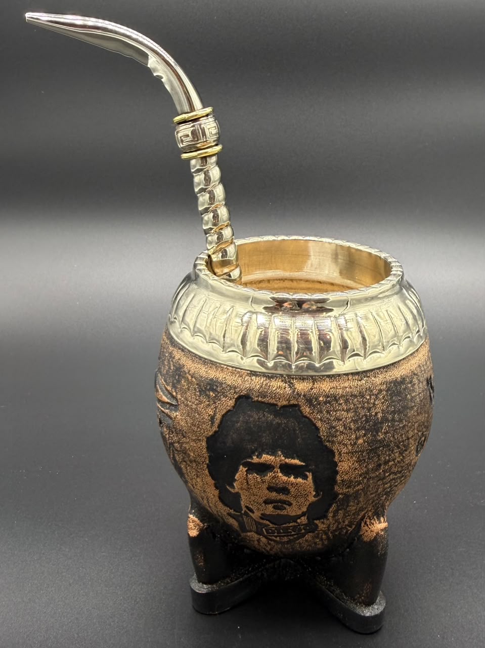 Mate Torpedo Del Diego Virola Cincelada - Imagen 6