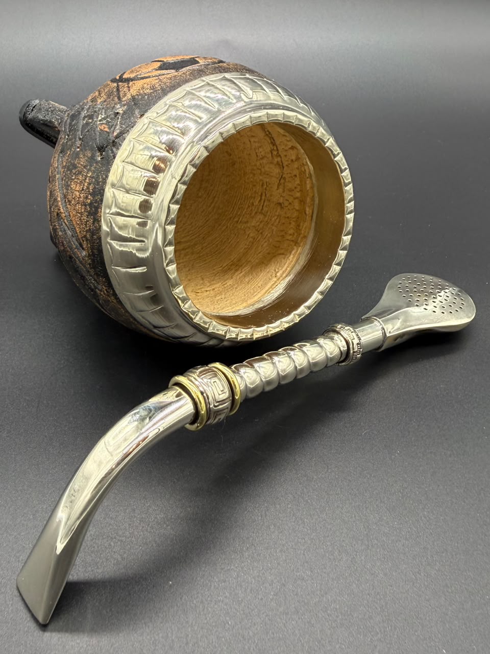 Mate Torpedo Del Diego Virola Cincelada - Imagen 5