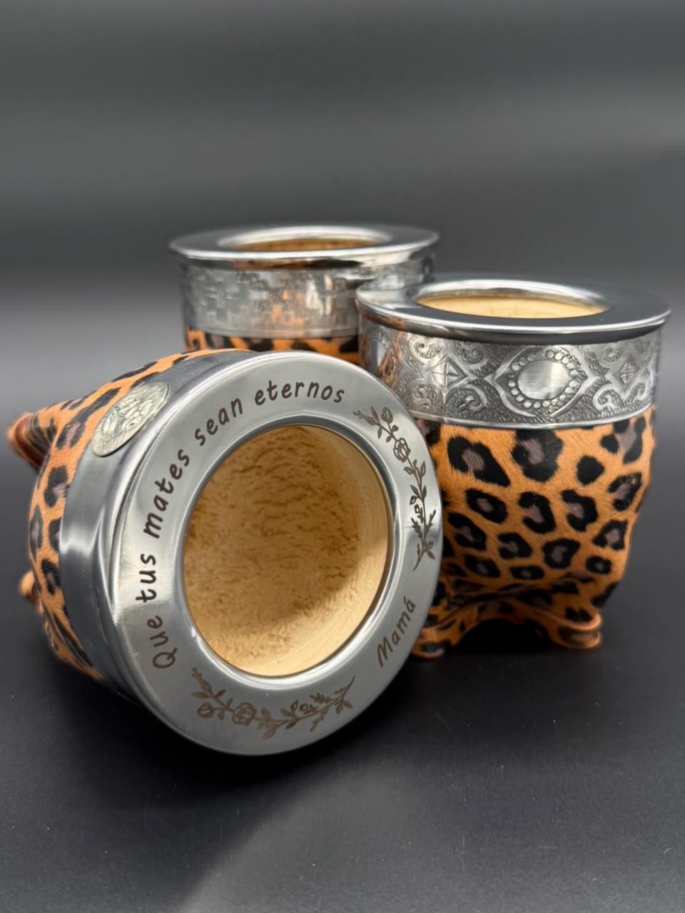 Mate Imperial Animal Print Cuero Estampado Virola Lisa - Imagen 5
