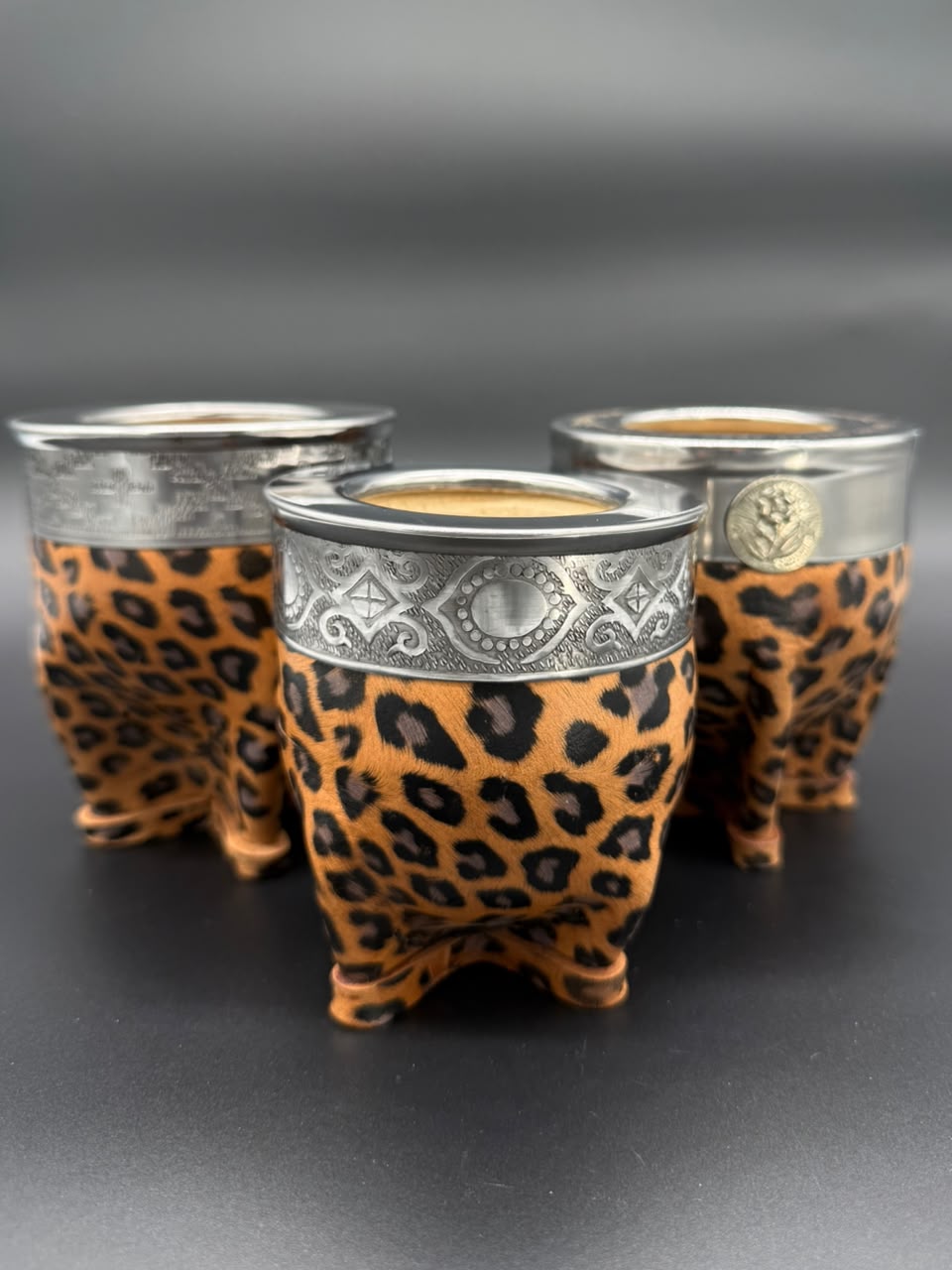 Mate Imperial Animal Print Cuero Estampado Virola Lisa - Imagen 4