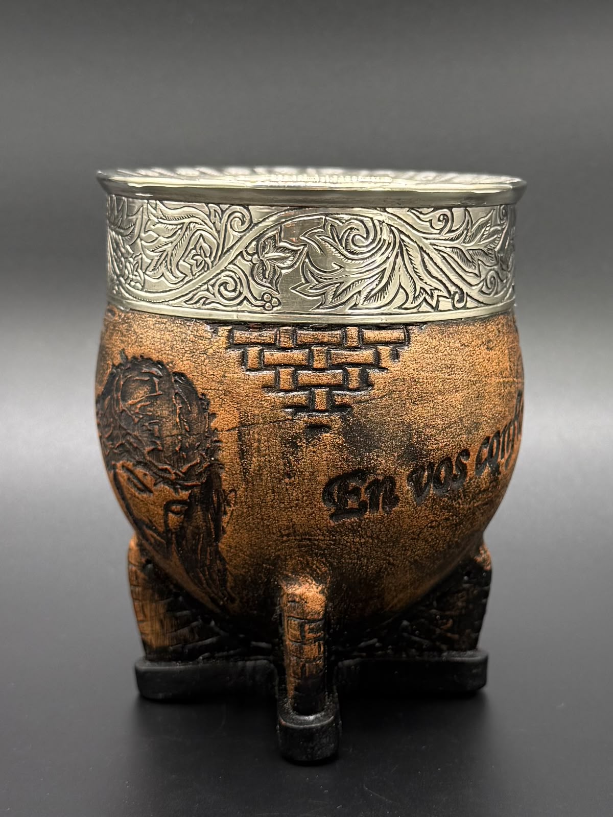 Mate Imperial Cristo Virola Cincelada - Imagen 2