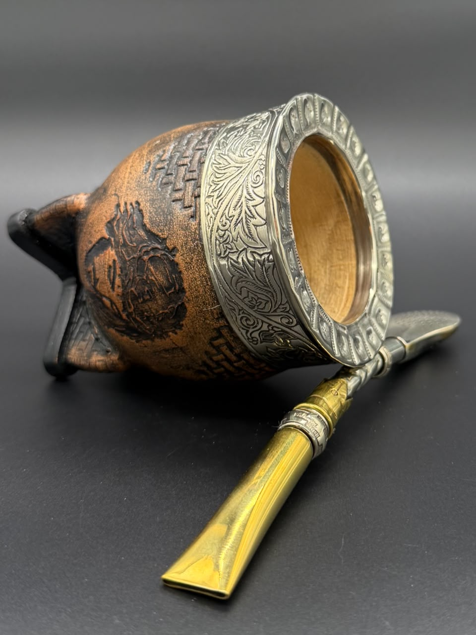 Mate Imperial Cristo Virola Cincelada - Imagen 5