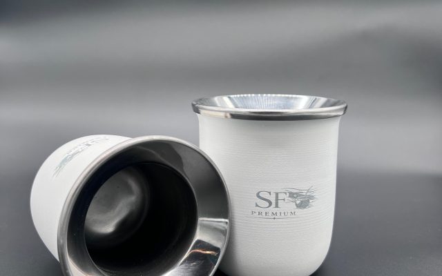 Termo de acero inoxidable premium SF Premium para mate y bebidas calientes