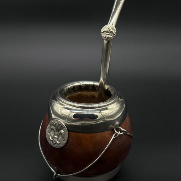 Mate Tradicional Porito Premium Marrón Base de Alpaca