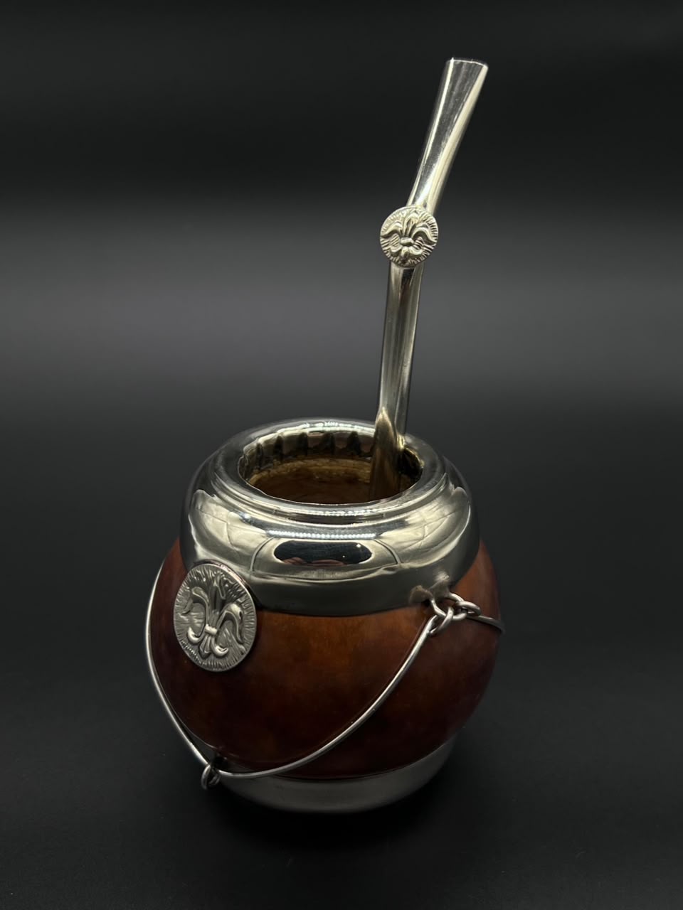 Mate Tradicional Porito Premium Marrón Base de Alpaca