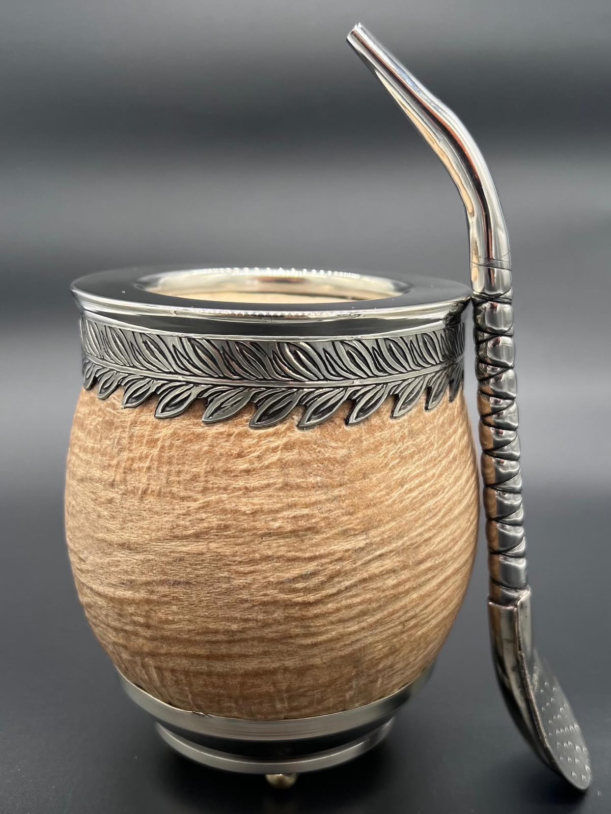 Mate Imperial Laureles Cuero Crudo Virola Lisa
