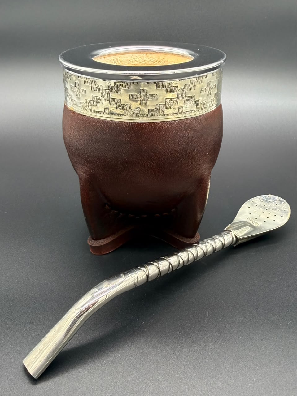 Mate Imperial Marrón Virola Lisa - Imagen 2