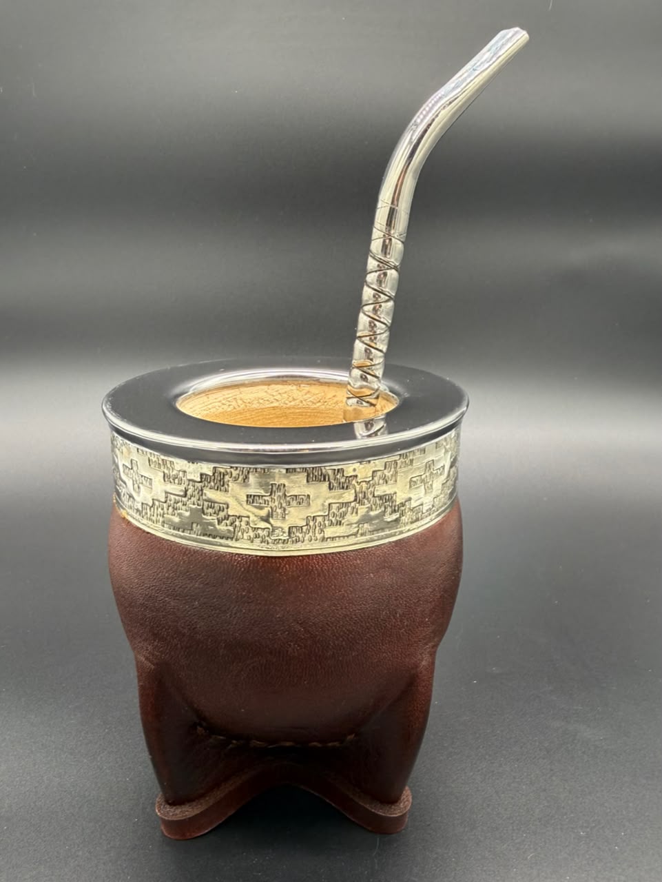 Mate Imperial Marrón Virola Lisa - Imagen 3